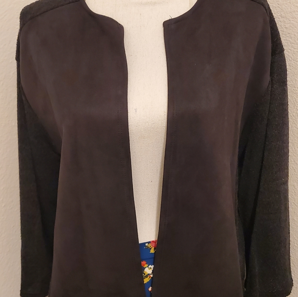 Black Open Sweater